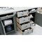 James Martin Vanities Brittany 60in Double Vanity, Urban Gray w/ 3 CM Ethereal Noctis Quartz Top 650-V60D-UGR-3ENC - alternate 3
